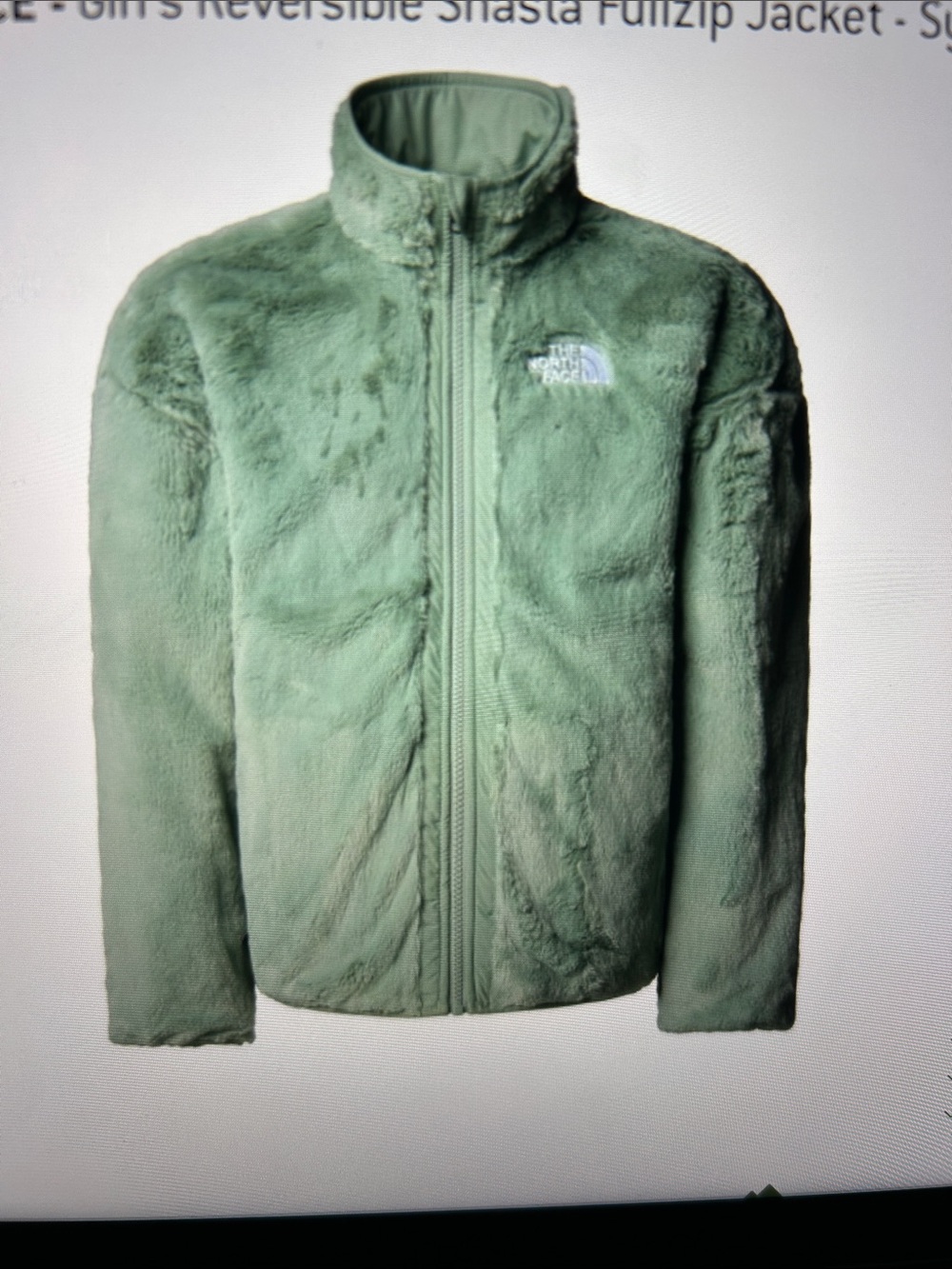 The North Face Girls Reversible Shasta Full Zip Jacket girls size 14/16